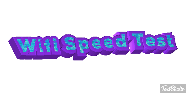 Wifi Speed Test Efeito do texto
