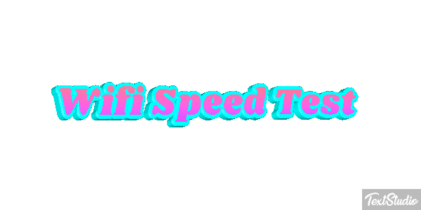 Wifi Speed Test Efeito do texto