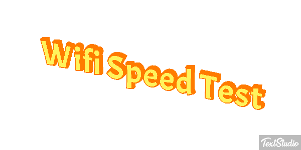 Wifi Speed Test Efeito do texto