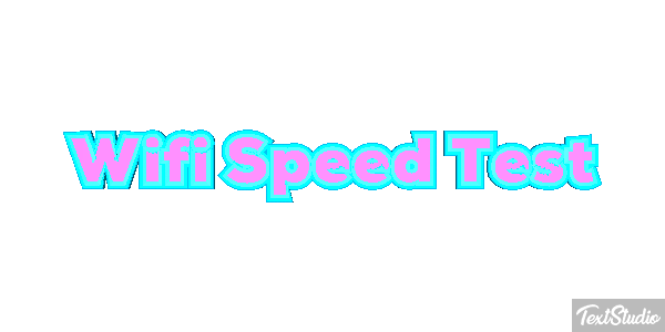 Wifi Speed Test Efeito do texto