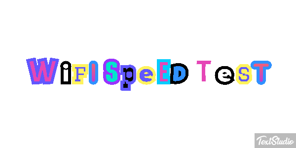 Wifi Speed Test Efeito do texto