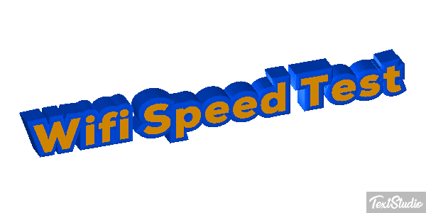 Wifi Speed Test Efeito do texto