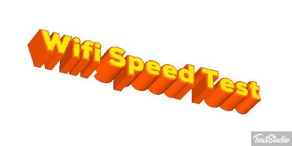 Wifi Speed Test Efeito do texto
