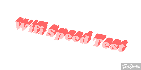Wifi Speed Test Efeito do texto