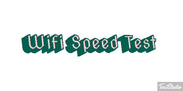 Wifi Speed Test Efeito do texto