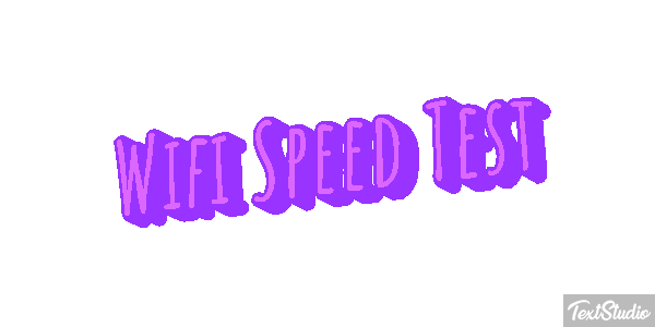 Wifi Speed Test Efeito do texto