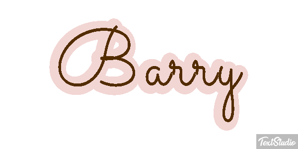 Barry Текстовый эффект