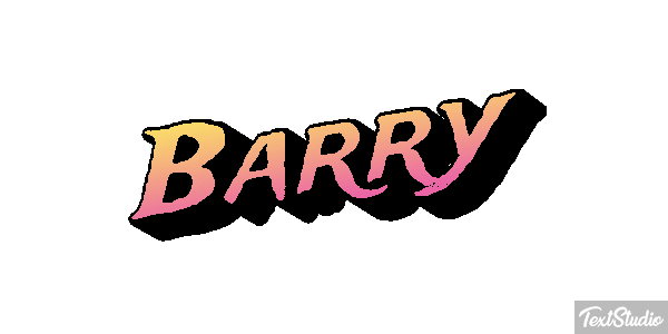 Barry Текстовый эффект