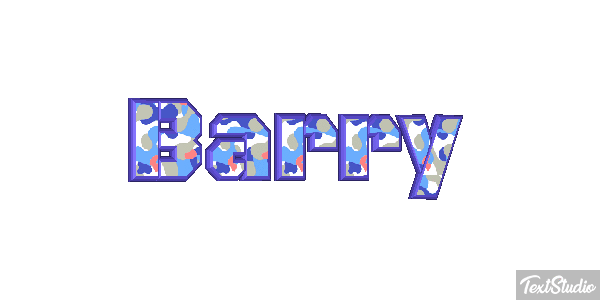 Barry Текстовый эффект