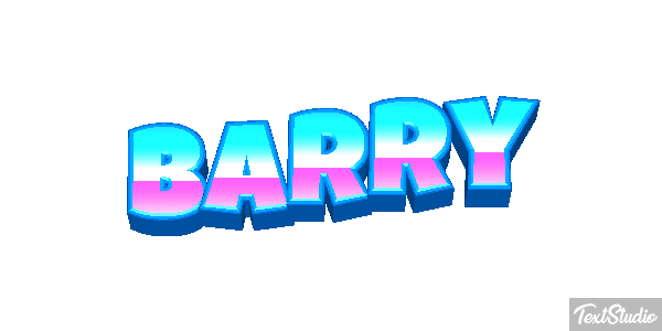 Barry Текстовый эффект