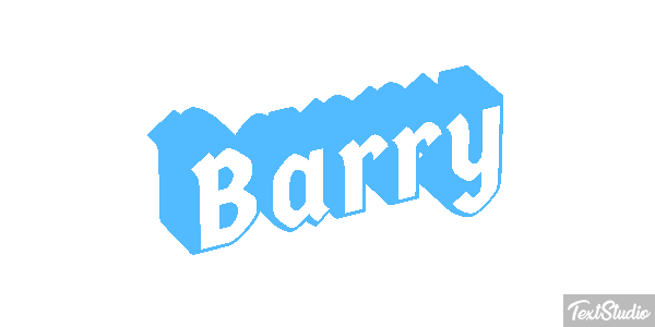 Barry Текстовый эффект