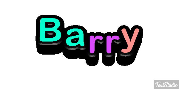 Barry Текстовый эффект