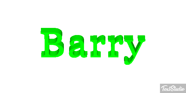 Barry Текстовый эффект
