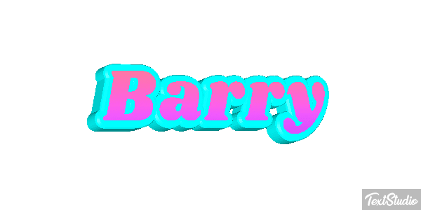 Barry Текстовый эффект
