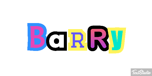 Barry Текстовый эффект