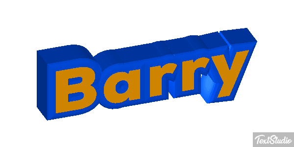 Barry Текстовый эффект