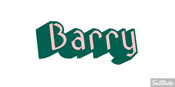 Barry Текстовый эффект