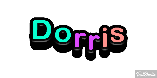 Dorris Текстовый эффект