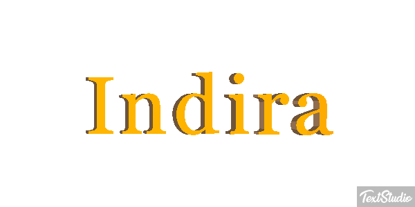 Indira Texteffekt