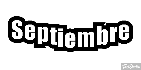 Septiembre Effetto testo