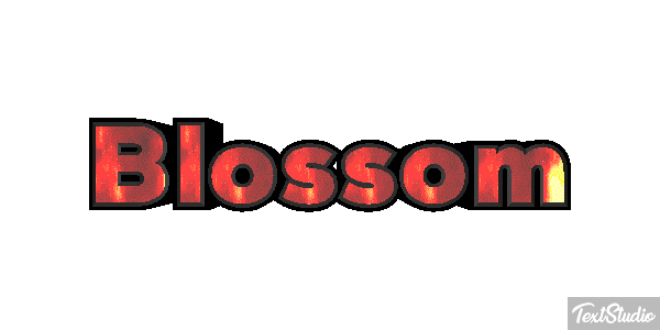 Blossom Text effect