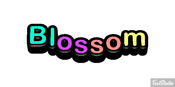 Blossom Text effect