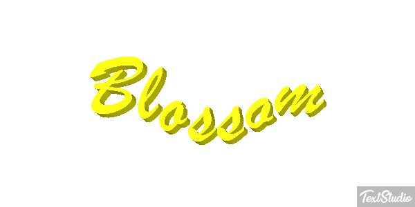 Blossom Text effect