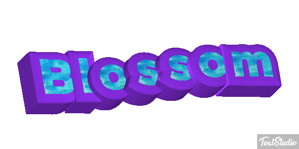 Blossom Text effect