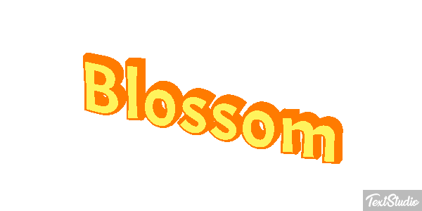 Blossom Text effect