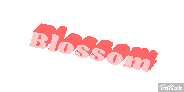 Blossom Text effect