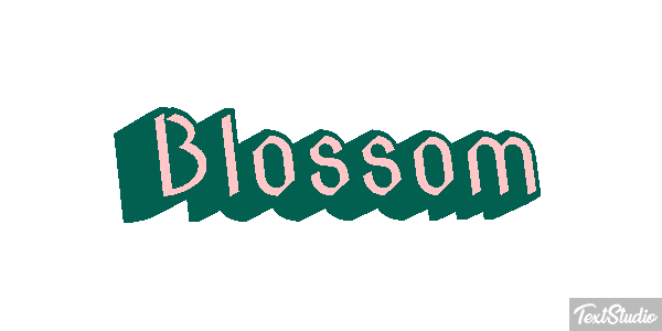 Blossom Text effect