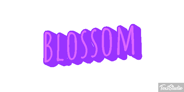 Blossom Text effect