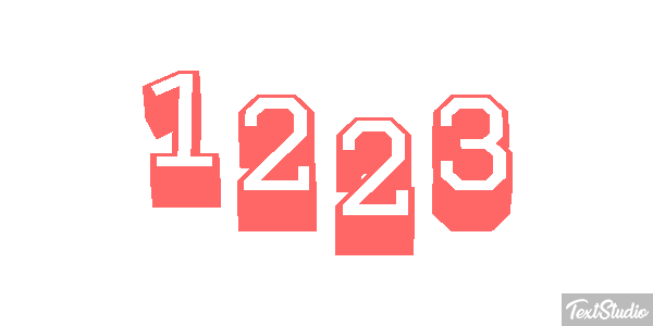 1223 Text effect