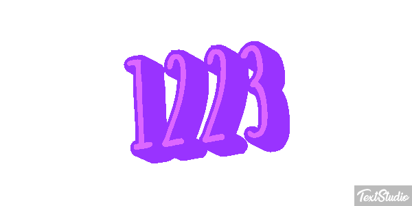 1223 Text effect