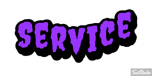 Service Tekst effect