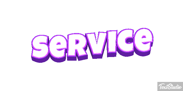 Service Tekst effect