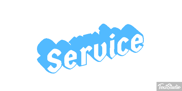 Service Tekst effect