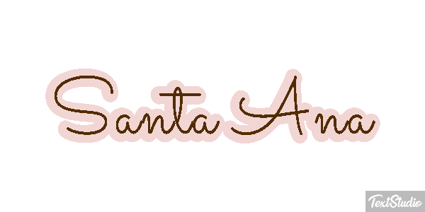 Santa Ana テキスト効果