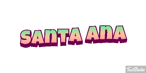 Santa Ana テキスト効果