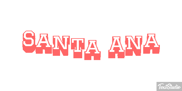 Santa Ana テキスト効果