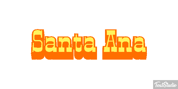 Santa Ana テキスト効果