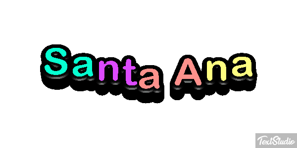 Santa Ana テキスト効果