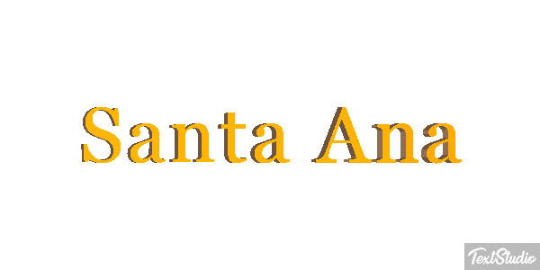 Santa Ana テキスト効果
