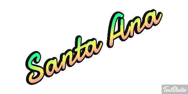Santa Ana テキスト効果