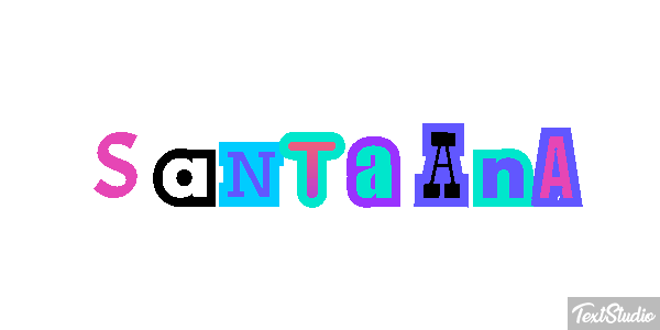 Santa Ana テキスト効果