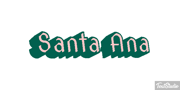 Santa Ana テキスト効果