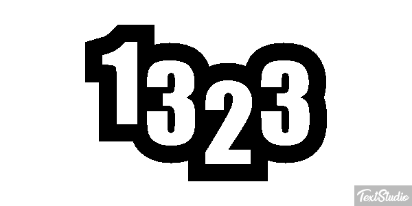 1323 Text effect