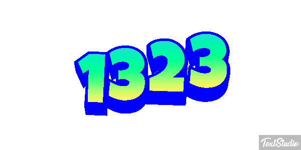 1323 Text effect
