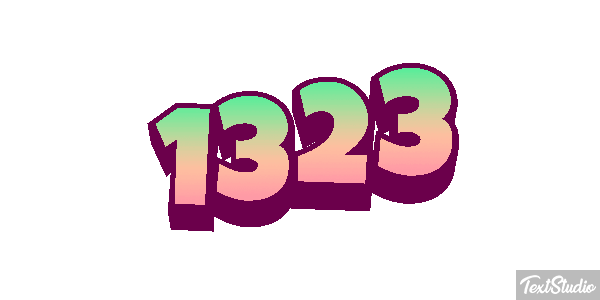 1323 Text effect