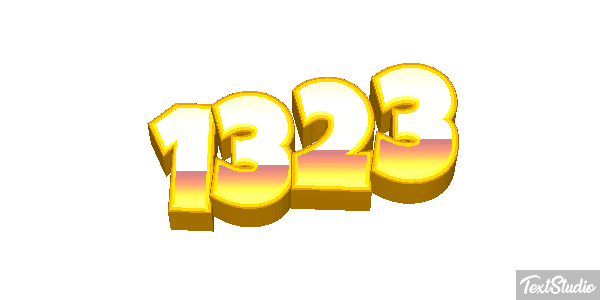 1323 Text effect
